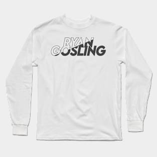 Ryan Gosling vector art fan works graphic design by ironpalette Long Sleeve T-Shirt